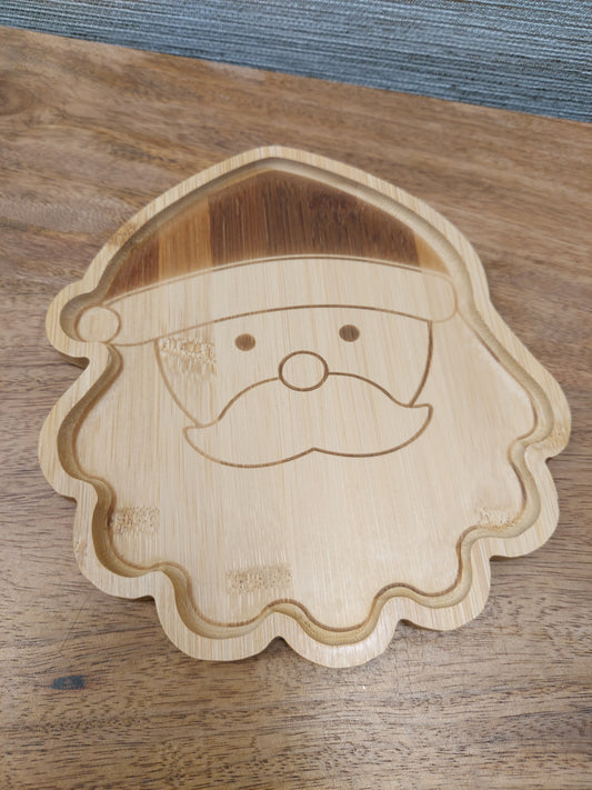 Father Christmas Bamboo Plate