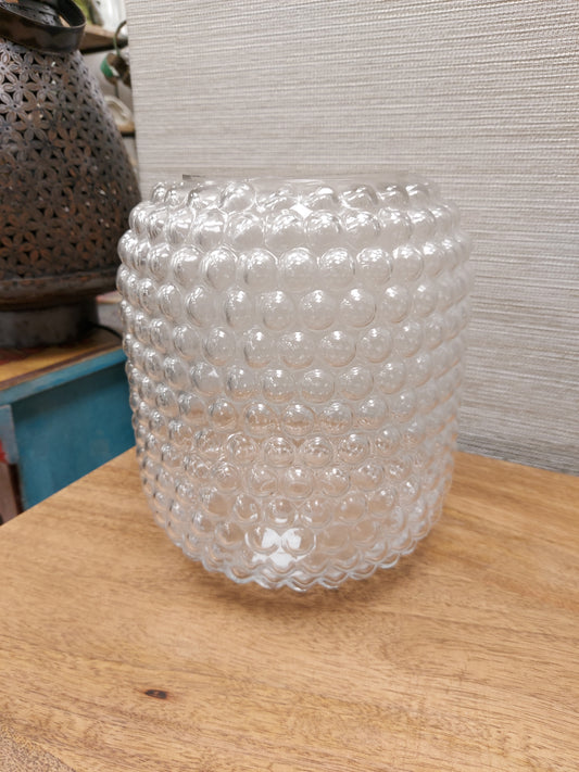 Clear Bobble Vase