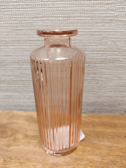 Rose glass bottle