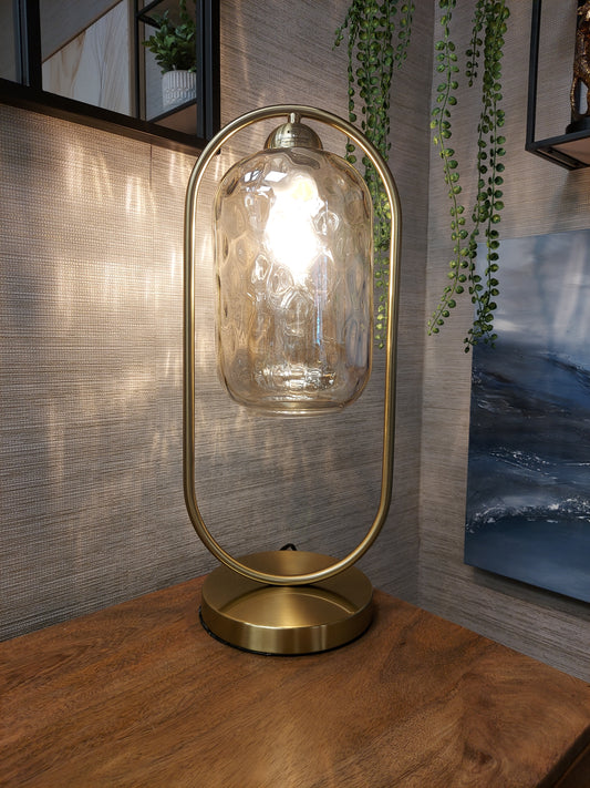 Satin Brass Table Lamp