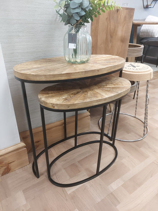 Nest of 2 Oval Tables