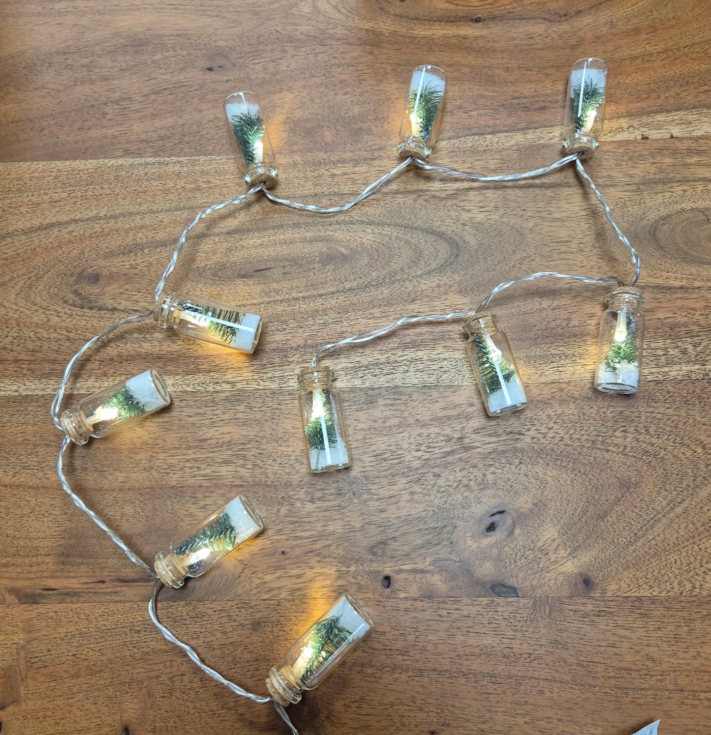 Decorative LED strings in a jar