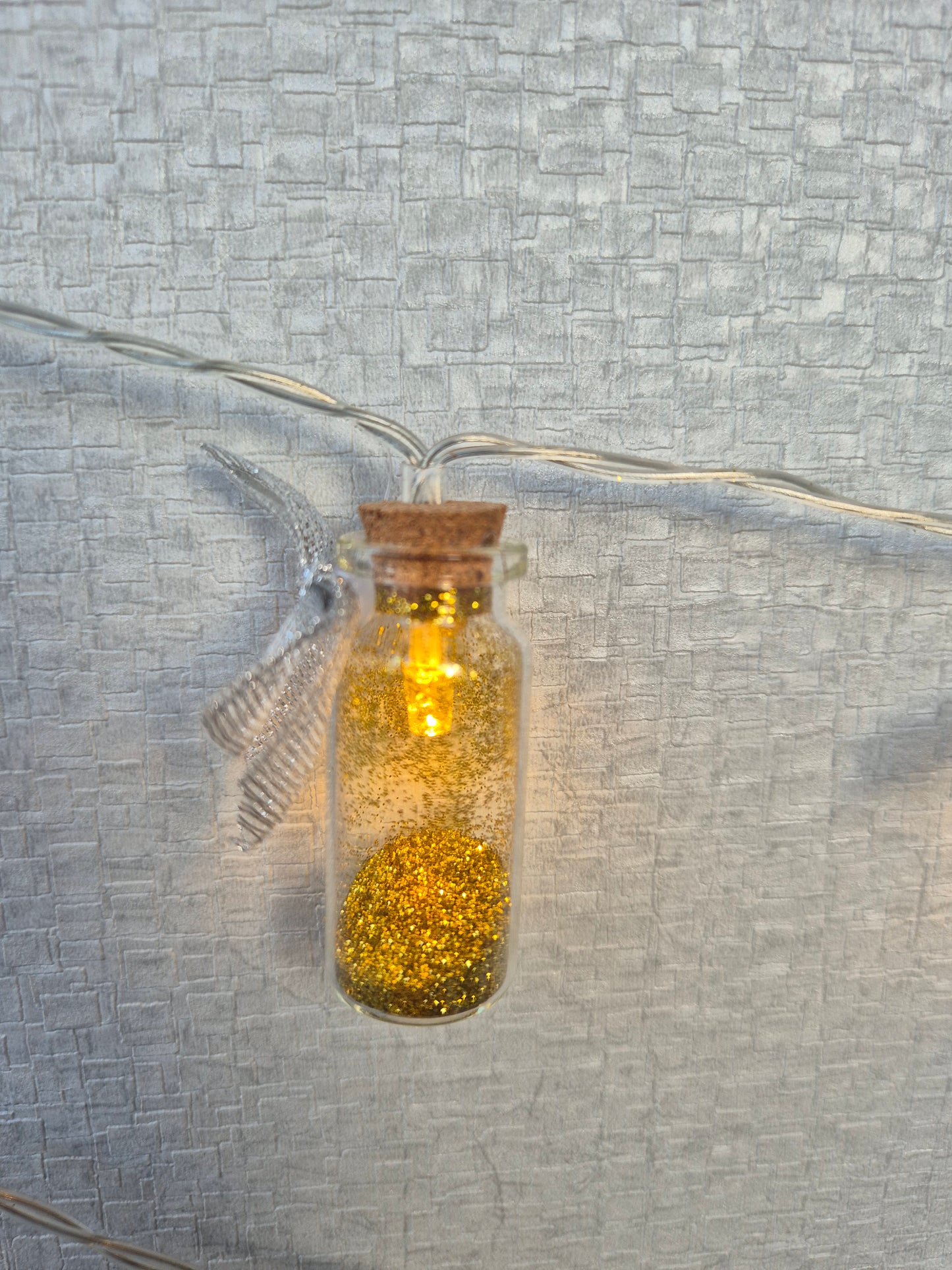 Decorative LED strings in a jar