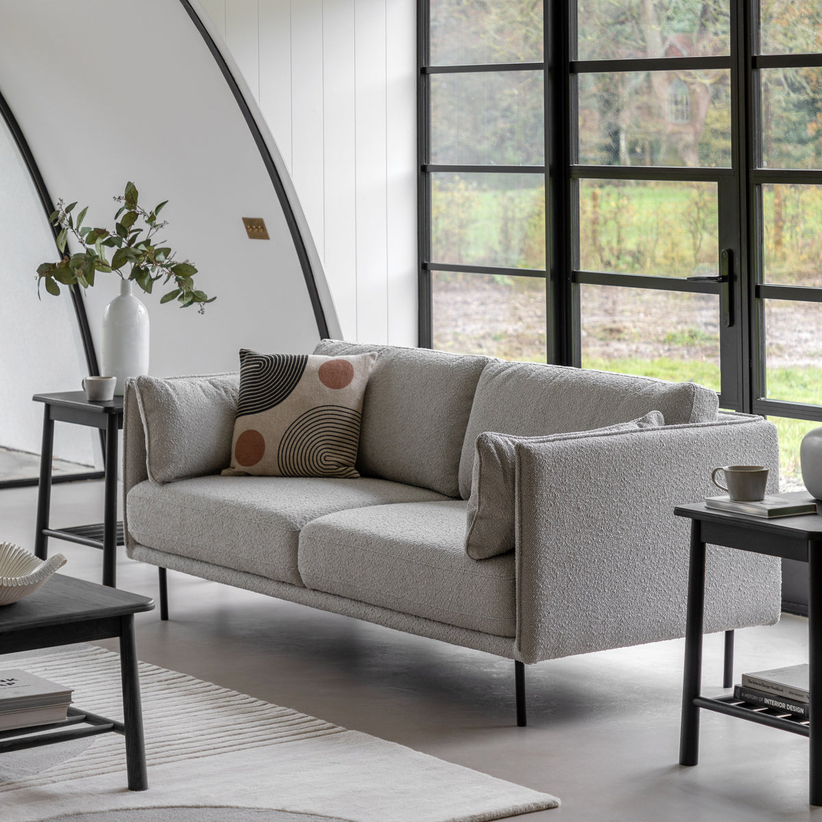 Boucle 3 Seater Sofa