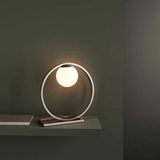 Enzo 1 Table Lamp Brushed Silver