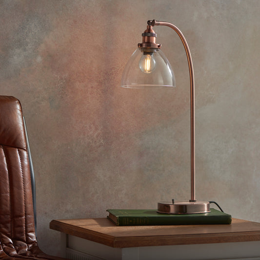 Hansen Table Lamp Aged Copper