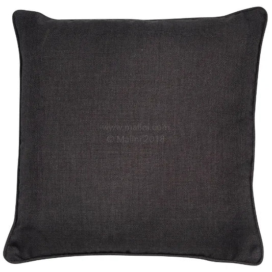 Helsinki Black Faux Linen Cushion