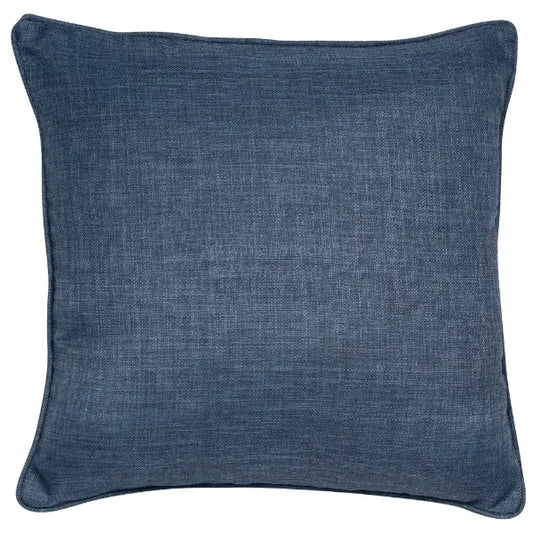 Helsinki Navy Blue Faux Linen Cushion
