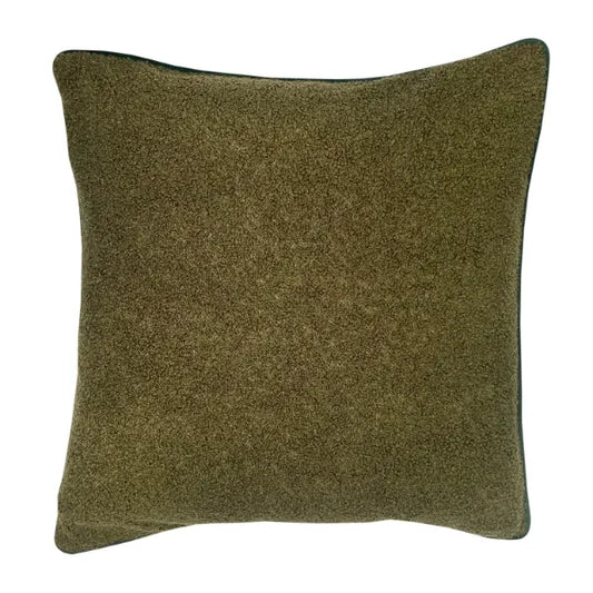 Textura Olive Feather Cushion