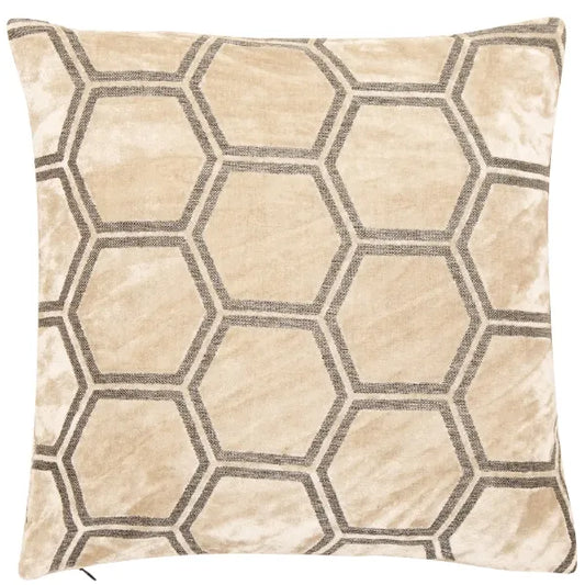 Ivor Luxury Velvet Cream Feather Cushion