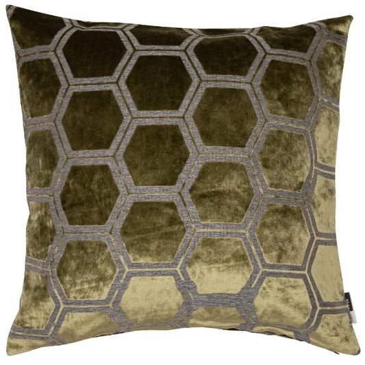 Ivor Luxury Velvet Olive Cushion