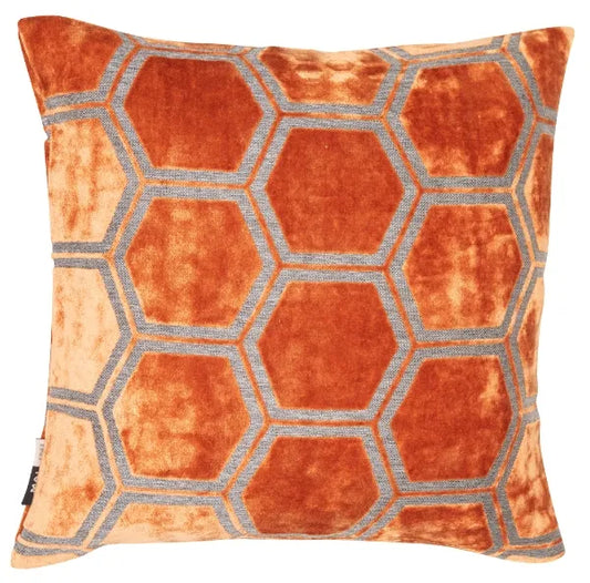 Ivor Luxury Velvet Tan Feather Cushion (Large)
