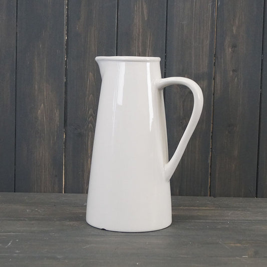 White Ceramic Jug 20cm