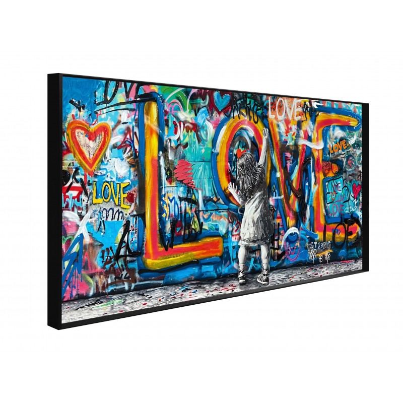 Graffiti 'Love' Framed Wall Art
