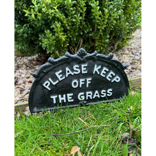 Keep off The Grass Sign